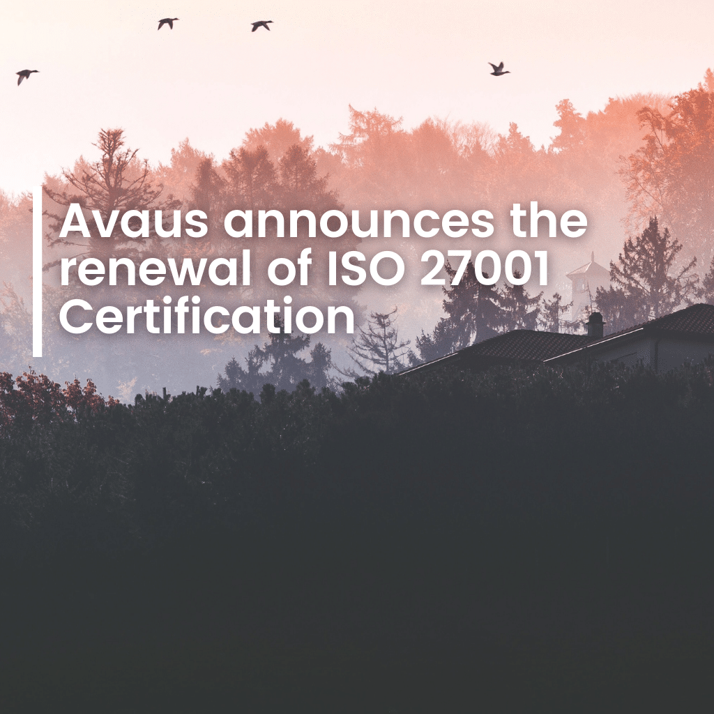 Avaus announces the renewal of ISO 27001 Certification